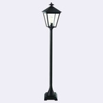 Norlys lampa stojąca zewnętrzna London E27 120cm czarna IP54 485BL