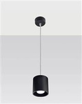 Sollux lampa wisząca Orbis 1 GU10 czarna SL.0051