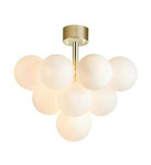 Markslojd plafon Merlot 13xG9 biało/mosiężny 107912