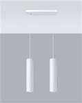 Sollux lampa wisząca Lagos 2 2xGU10 biała SL.0324