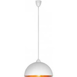 Nowodvorski lampa wisząca Hemisphere S E27 Ø34cm biało/złota 4893
