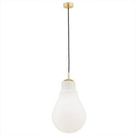 Argon lampa wisząca Jesse E27 mosiężna 4879