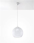 Sollux lampa wisząca Ball E27 transparentna SL.0248