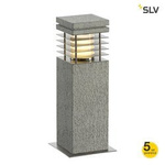 SLV lampa stojąca zewnętrzna Arrock Granite 40 E27 szara 40cm IP44 231410