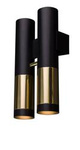 Amplex kinkiet Kavos 2xGU10 czarno/złoty 8360