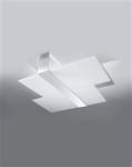 Sollux plafon Massimo 2xE27biały/chrom SL.0188