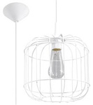 Sollux lampa wisząca Celta E27 biała SL.0295
