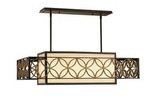 Elstead żyrandol / lampa wisząca Remy 4xE27 brązowo/złota FE-REMY-P-A
