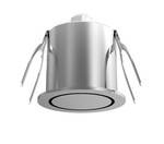 Luces Exclusivas oczko stropowe LED Alicante 2.5W 68lm 3000K srebrne Ø4,4cm LE61369