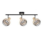 Candellux plafon (reflektorki) Tajga 3xE14 czarno/drewniany 93-12227