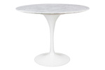 King Home Stół TULIP MARBLE 100 CARRARA biały -     marmur, metal GT-09M.FI100