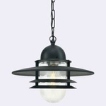 Norlys lampa wisząca zewnętrzna Oslo E27 czarna IP55 240A/BL
