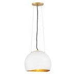 Quintiesse lampa wisząca Nula E27 biało/złota QN-NULA-1P