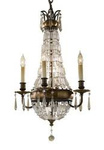 Elstead żyrandol / lampa wisząca Bellini 4xE14 brązowa FE-BELLINI4