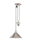 Elstead lampa wisząca Provence E27 nikiel PV-P-PN