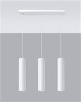Sollux lampa wisząca Lagos 3 GU10 biała SL.0325