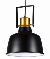 Auhilon lampa wisząca Island E27 czarno/biała MD1038-1M