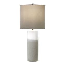 Elstead lampka biurkowa Fulwell E27 biało/beżowa FULWELL-TL