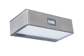 Lutec kinkiet solarny LED z czujnikiem ruchu Brick 2W 150lm 4000K stalowy IP44 6908501308