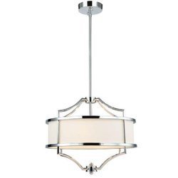 Orlicki Design żyrandol / lampa wisząca Stesso Cromo S 4xE27 biała/chrom OR80902