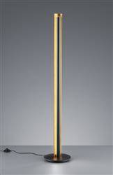 Trio lampa podłogowa LED Texel 15W 1450lm 3000K czarno/złota 142,5cm 474410179
