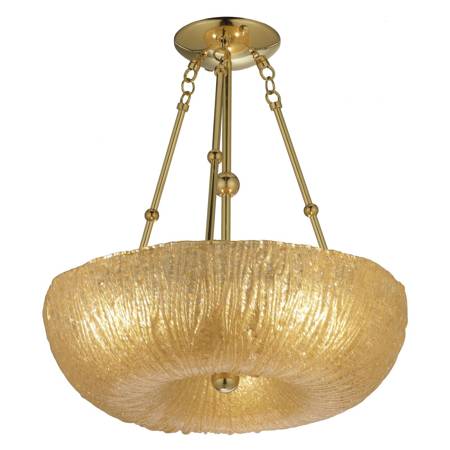 Amplex żyrandol / lampa wisząca Button 3xE27 złota Ø50cm 8176