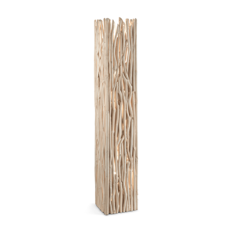 Ideal Lux lampa podłogowa Driftwood 2xE27 drewniana 156cm 180946