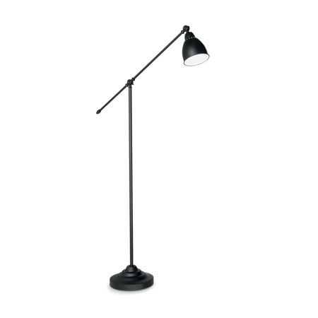 Ideal Lux lampa podłogowa Newton E27 czarna 150cm 003528