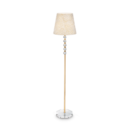 Ideal Lux lampa podłogowa Queen E27 złota 157cm 077765