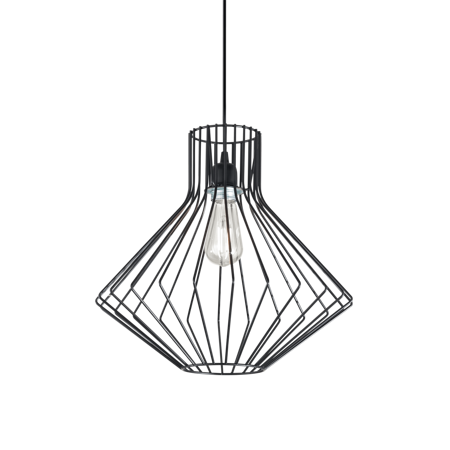 Ideal Lux lampa wisząca Ampolla E27 czarna 167497