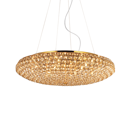 Ideal Lux lampa wisząca King 12xG9 (załączono) złota 088020