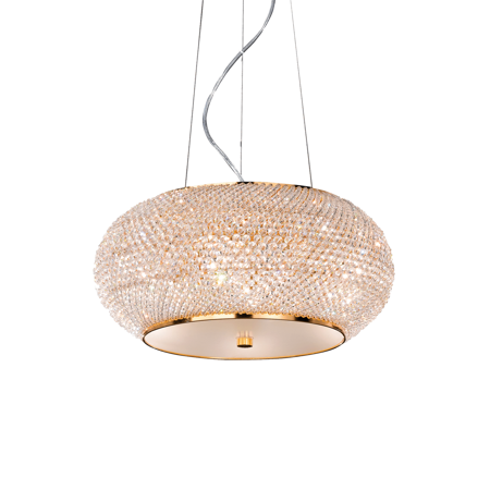 Ideal Lux lampa wisząca Pasha 6xE14 złota 082172