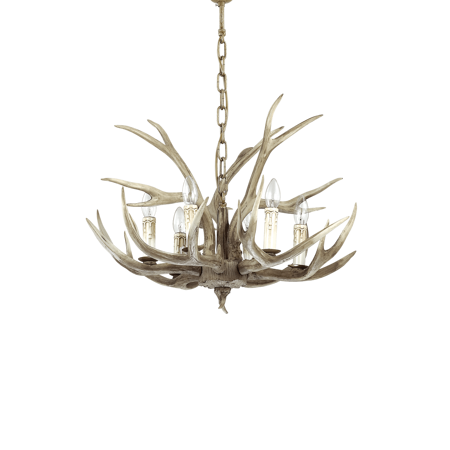 Ideal Lux żyrandol / lampa wisząca Chalet 6xE14 drewniana 115498