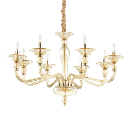 Ideal Lux żyrandol / lampa wisząca Danieli 8xE14 złota 159973