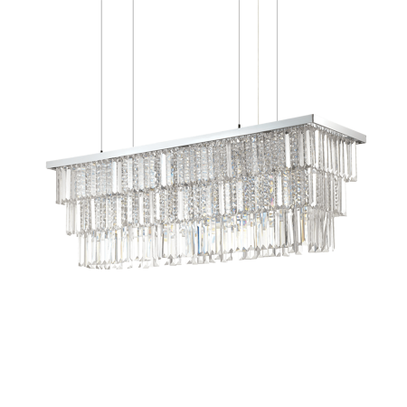 Ideal Lux żyrandol / lampa wisząca Martinez 8xE14 chrom 166360