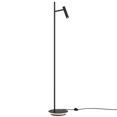 Maytoni lampa podłogowa LED Estudo 8W 700lm 3000K czarna 138,7cm Z010FL-L8B3K