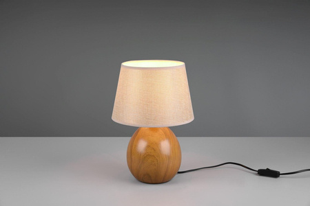 RL lampka biurkowa Luxor E27 drewniana R50631035