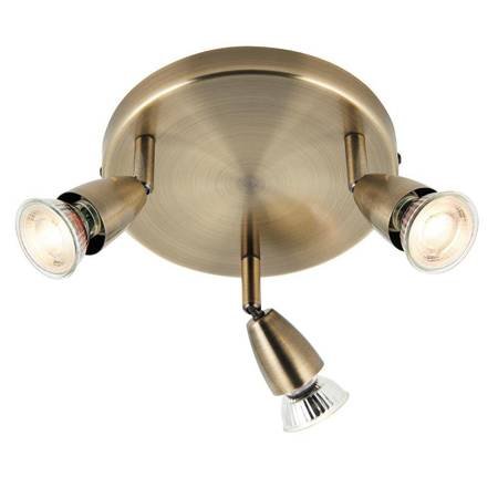 Saxby Lighting plafon (reflektorki) Amalfi 3xGU10 mosiężny 60997