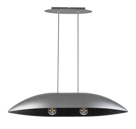 Sigma lampa wisząca Gondola 2xE27 czarno/srebrna 40643