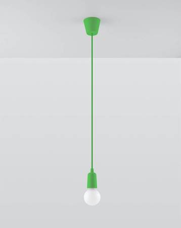 Sollux lampa wisząca Diego 1 E27 zielona SL.0581