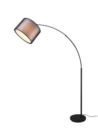 Trio lampa podłogowa Burton E27 czarna 171cm 411490132