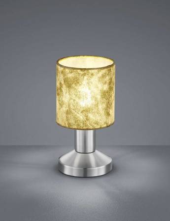 Trio lampka biurkowa Garda E14 nikiel/złota 18cm 595400179